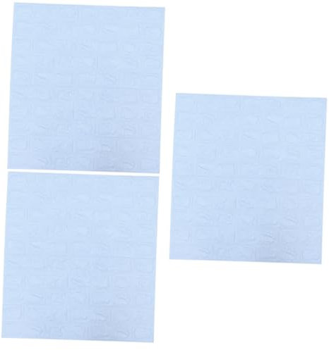 BESTonZON 3 Pièces Brique Papier Peint Autocollant Mural Sol De Cheminée Brique Blanche 3D