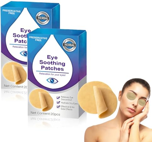 Parche Para Los Ojos, Eye Soothing Patches, Parches Para Mascarillas Para Dormir, Parche Para El Cuidado De Los Ojos, Alivia La Sequedad De Los Ojos, La Fatiga Y La Incomodidad, 40 Piezas