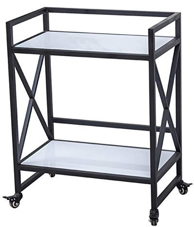 Rollbarer Barwagen für Küche, Hausbar oder Buffet, Küchenwagen, Servierwagen mit Rollen