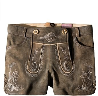Stockerpoint Trachtenlederhose Leya Pantaloni in Pelle, Ciottoli Spolverati, 46 Donna