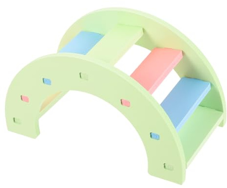 FONDOTIN Puente De Escalada para Hámster y Mascotas Pequeñas Juguete De Entrenamiento Decorativo Puente De Seguro y Práctico para Jaula De Cobayas y Roedores