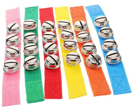 Milisten Musikalische Handgelenkglöckchen Für Kinder 6 Stück Weiches Stoffmaterial Bunte Schüttelglöckchen Für Tanz Und Sensorisches Training