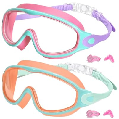 Lunettes de natation | Lunettes de natation pour | Lunettes anti-buée anti-fuite pour plage, piscine, plongée avec tuba, été, filles, garçons,