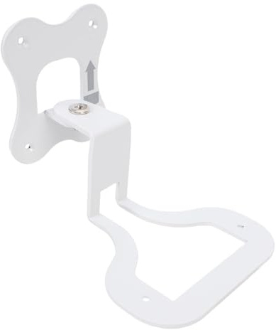 MENDUNER Enchanteur du Support Mural du Haut-Parleur, Angle Réglable Gauche et Droit, Support Robuste Mental de 3 Mm D'épaisseur, Plus D'économie d'espace. (White)