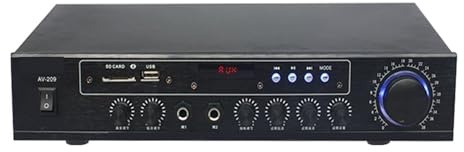 Amplificatore Bluetooth 100W*2 Amplificatore stereo HIFI ad alta potenza Amplificatore 8 Ohm Doppio canale