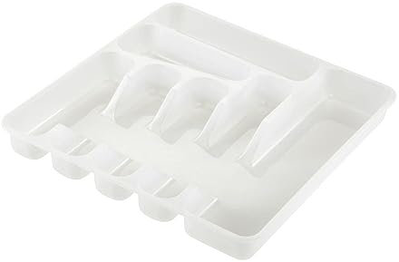 keeeper Portaposate con 7 scomparti, Inseribile nei Cassetti, 39,5 x 37 x 5 cm, Pablo, Trasparente