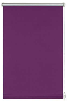 GARDINIA Estor enrollable con respaldo térmico para sujetar o pegar, Máxima reflexión de la luz, Ahorro de energía, Opaco, Todas las piezas de montaje incluidas, EASYFIX Persiana enrollable térmica, Lila, 45 x 150 cm (An x Al)