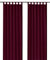 heimtexland ® Dekoschal mit Schlaufen und Kräuselband Uni Bordeaux rot HxB 175x140 Blickdicht Aber Lichtdurchlässig - Vorhang natürlich matt einfarbig - Schlaufenschal Bandschal ÖKOTEX Gardine Typ117