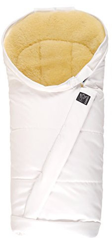 Kaiser 6721620 Lammfellfußsack Coosy Fell medizin, glitzerweiß