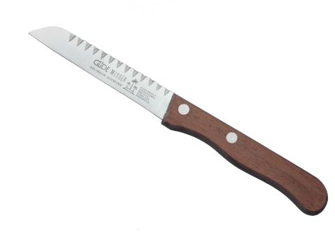 Güde 3404/09 Solingen - Buntschneidemesser gestanzt, 9 cm, SIGMA, Edelholz, Braun