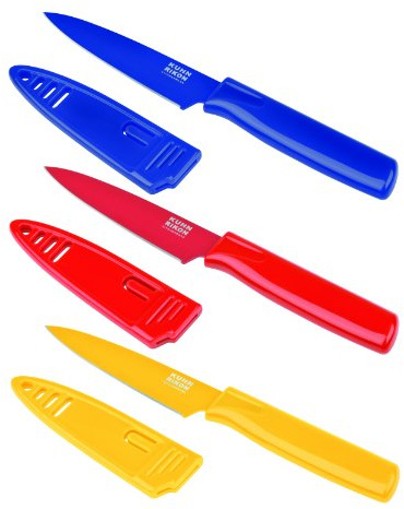 Kuhn Rikon 22870 Colori 1 Rüstmesserset, blau / rot / gelb