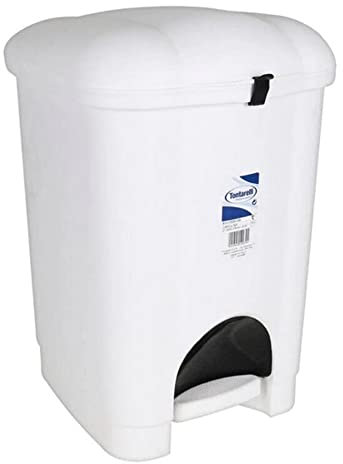 Tontarelli 8101535 - Pattumiera a pedale Carolina con secchio interno, 16 L