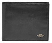 Fossil Brieftasche für Männer Ryan, Leder Bifold schwarz 11,4 cm L x 2,5 cm B x 9,5 cm H ML3736001