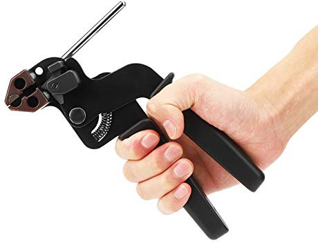 Cocoarm Kabelbinderzange, Automatisches Spannwerkzeug für Edelstahl Kabelbinder, Umreifungsgerät, Kabelbinderpistole