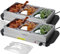 Jago® Chauffe-Plats Électrique - en Acier Inoxydable, Maintien de la Température, Couvercles Transparents - Chauffe-Buffet, Chafing Dish (8 Récipients / 4 x 2.5L + 4 x 1L (14L))