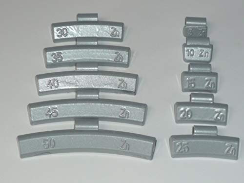 Zink-Auswuchtgewichte 25g für Aluräder 25 Stück kunststoffbeschichtet, Wuchtgewichte, Schlaggewichte 985125-25