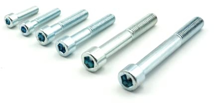25 Zylinderschrauben (ISK) M4 x 120 DIN 912 8.8 ISO 4762 | Zylinderschrauben mit Innensechskant , Zylinderkopf, galvanisch verzinkt, verzinkter Stahl, Vollgewinde/Teilgewinde
