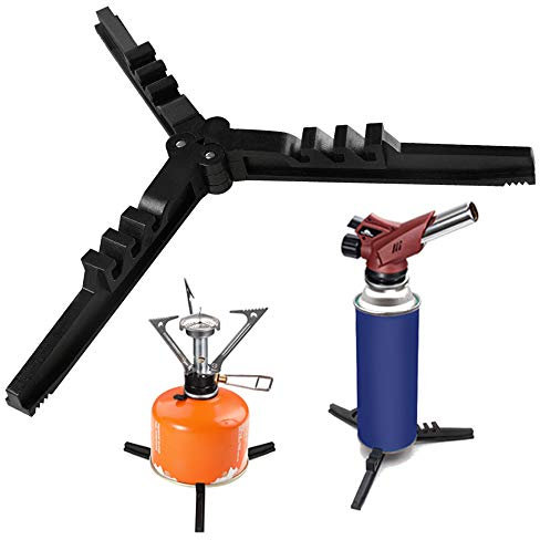 Caudblor Staffa per Serbatoio a Gas Supporto per Bombole a Gas Supporto Pieghevole Canister Staffa Treppiede Multiuso Portatile per il Campeggio