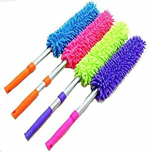 YSAMAX Foldable Microfiber Fan Cleaning Duster for Quick and Easy Cleaning of Home, Kitchen, Car, Dusting Office Fan Cleaning Brush with Long Rod (Pack of 1)