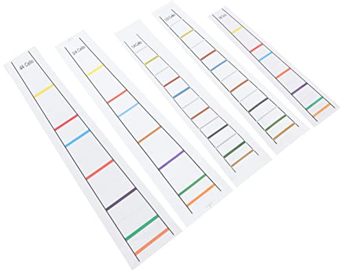 Mikinona Adesivi Tastiera Violoncello 5 Fogli PVC Carta Riutilizzabili Accessori per Principianti Guida Posizione Dito Facili da Applicare Decalcomania Intonazione per Esercitarsi