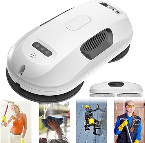 Robot Lavavetri, Lavavetri Elettrico, Lavavetri Automatico, Sistema Di Rilevamento Intelligente Dei Bordi, Strumenti Per La Pulizia Del Vetro Per Finestre Alte All'interno E All'esterno, Bianco