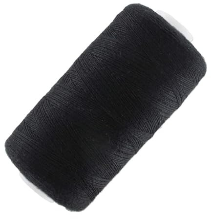 GOOD STUFF Nähgarn aus 100% Polyester - 850m Spule (schwarz)