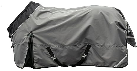 HKM Liberty Pferdedecken 9591 Grau/Schwarz 165