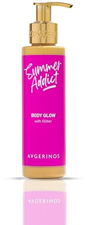 Avgerinos Cosmetics Summer Addict Body Glow Glitter Lotion, 150 ml