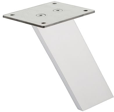 Gedotec Barkonsole | 1 Stück - Konsole Chrom poliert - schräg - flach | Länge 250 mm | Tragkraft 30 kg | Halterung inkl. Befestigungsmaterial | Träger für Küchen - Arbeitsplatten - Bars - Möbel