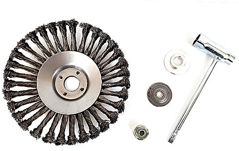 Universal Unkrautbürste Fugenbürste 200 mm für Stihl Motorsense mit Befestigungsset FS 80, 85, 87, 89, 90, 91, 94, 100. 111, 120, 130, 131, 200, 240, 250