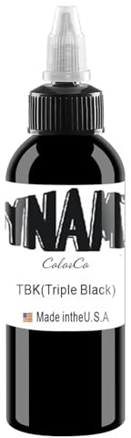 DLDN01 Schwarze Tattoo-Tinte - Neueste Stammes Färbung Permanent Body Make-up Super Schwarz (120 ML)