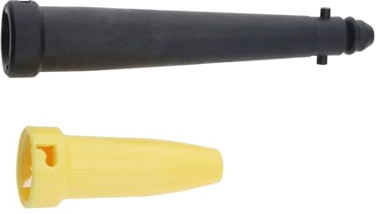 Create idea 2PCS Karcher Steam Cleaner Power Replacement Nozzle Cleaning Accessories Black/Yellow Window Nozzle Compatible with Karcher Steam Cleaner SC 1 to 5 SG 4/2 SG 4/4