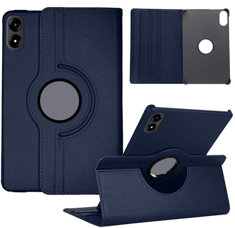 Heremore Hülle Kompatibel mit Redmi Pad Pro 12.1 Zoll Tablette, 360° Drehbar Multi-Winkel PU Leder Schutzhülle