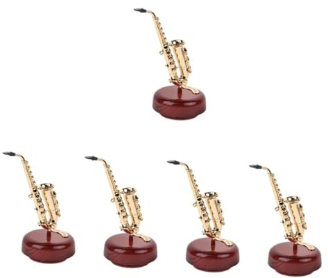 Cabilock 5stücke Vintage Musikbox Mit Drehbarem Saxophon Retro Tischdeko Für Zuhause Geschenkidee Zu Geburtstagen Und Festen Langlebigem Material Gefertigt