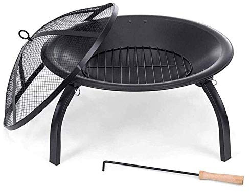 JFNHUTL Brasero para Exteriores Braseros para Exteriores Brasero para Exteriores a Gas, Calentador portátil de 56 cm de diámetro, brasero para Barbacoa para jardín, brasero para