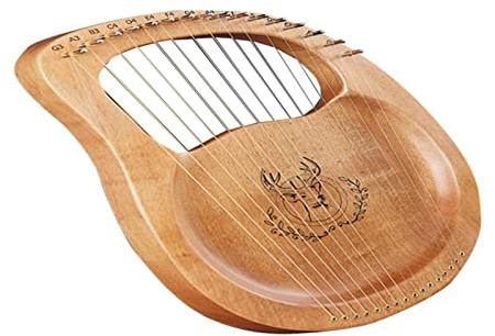 LJPZYOY 16-saitiges Leier-Saiteninstrument Aus Massivem Holzfurnier Harfen-Saiteninstrument