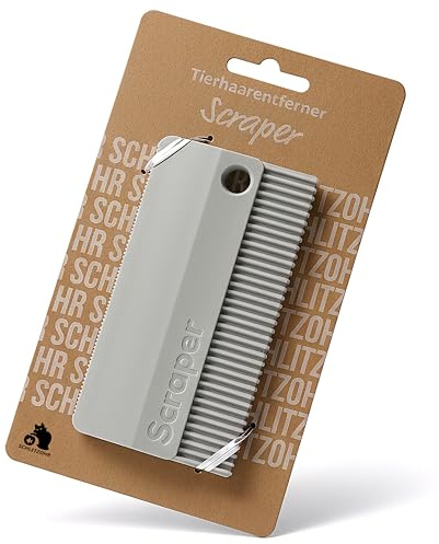 SCHLITZOHR Tierhaarentferner für Sofa, Auto & Kleidung – Tierhaar-Scraper gegen Hunde- & Katzenhaare – doppelseitig, flexibel, langlebig & waschbar – ideal für Tierhaare im Haushalt & Kofferraum