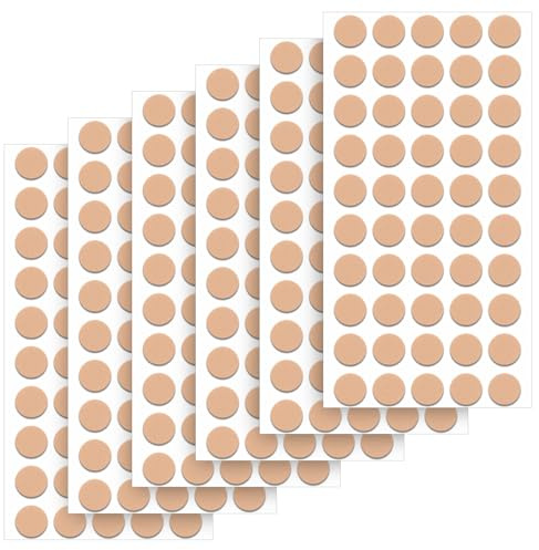 Classicseali 300 Stück Ohrringe Abkleben,10 mm Pflaster für Ohrringe Sport,Wasserfeste Ohrring Abkleben Sport,Unsichtbare Ohrring Support zur Reduzieren Sie die Spannung der Ohrläppchen,Hautfarben