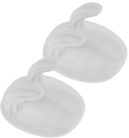DIYEAH 2pcs White Plastic Plug and Power Cord Organizers for Desktop | Self-adhesive Winding Design, for Household Appliances, Delicate Shape, Compact Clip Set