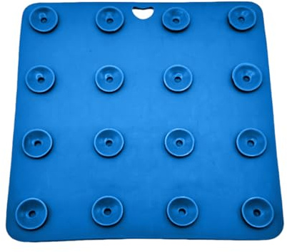 Alfombra de lamiendo, alfombra de silicona para perros y gatos, soporte alimentario fácil de limpiar, 18,8 x 18,8 cm para luchar contra el aburrimiento y enriquecimiento