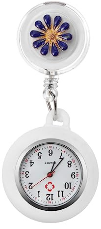 Fomiyes Montre Infirmière à Clip, Montre de Poche à Date et Jour Réglables | Cadran Très Lisible et Résistance à l’Eau Quotidienne pour Médecins, Infirmiers, Aides-Soignants et Personnel Médical