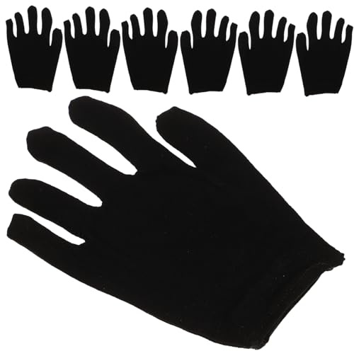 CIYODO 12 Pairs Cotton Protective Gloves for Jewelry and Driving Moisturizing Comfortable Work Gloves Medium for Outdoor Gardening Cleaning and Industrial Use