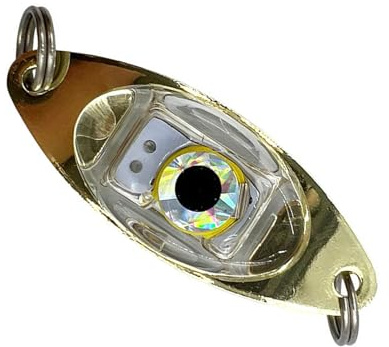 Guaber Leurres De Pêche Cuillères Clignotants sous-Marin À La Traîne Appâts À Profonde Lumière LED Appâts Éclairés Lumière sous-Marine