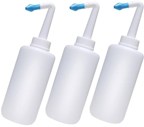 Toyvian 3Pcs Nasal Irrigation Nose Cleaner Wash Bottles Household Nasal Washer for Daily Care Reduce Congestion Safe Reusable Nose Wash Device