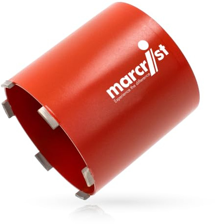Marcrist Diamond Core Drill Bit 152mm - 1/2″ BSP (F) Rotary Core Drill Bit | for Concrete & General Masonry - Suitable for Diamond Rotary Core Drills, SDS Plus or 3-Jaw Chuck Fitting (6374F)