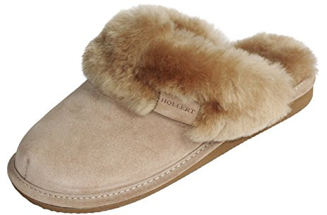 der-Fellmann Lammfell Hausschuhe Pantoffeln Malibu beige