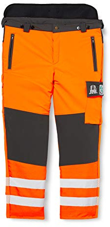 RATIOPARTS Warnschutzhose Schnittschutz Bundhose Herren reflektierend Stretch orange