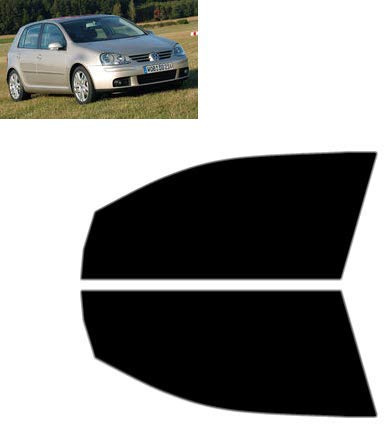Passgenaue Tönungsfolie für Golf V 5-Türen 2003-2007 - Vordere Seitenscheiben (50% Hellschwarz)