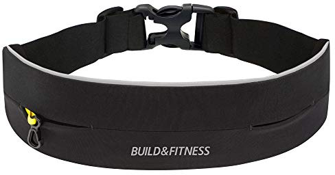 Build & Fitness Marsupio Running – Cintura Palestra e Porta Cellulare da Corsa Regolabile - Per Airpods, Schede, Chiavi – Cintura Running Uomo/Donna per Yoga, Corsa, Camminata, Palestra