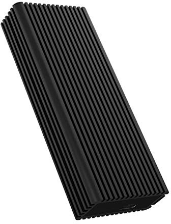 ICY BOX M.2 NVMe Gehäuse mit USB 3.2 Gen 2x2 (20 Gbit/s), passives Kühlsystem, 2 USB-Kabel, Aluminium, Schwarz, 60729